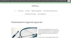 Desktop Screenshot of poliambulatoriosognandoippocrate.it