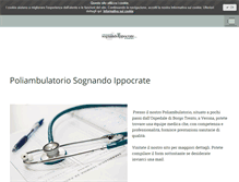 Tablet Screenshot of poliambulatoriosognandoippocrate.it